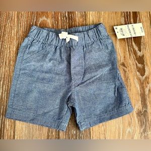 First Impressions Baby Boy Chambray Pull On Shorts 6-9 Months